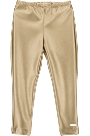 MONNALISA Leggings jersey tessuto spalmato