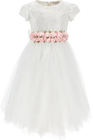 MONNALISA Abito Luce tulle paillettes