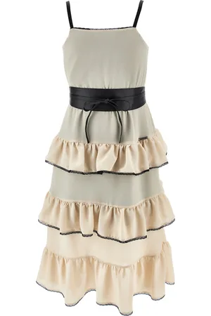 MONNALISA Abito georgette lungo balze