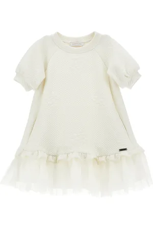 MONNALISA Abito matelass?? con balza tulle