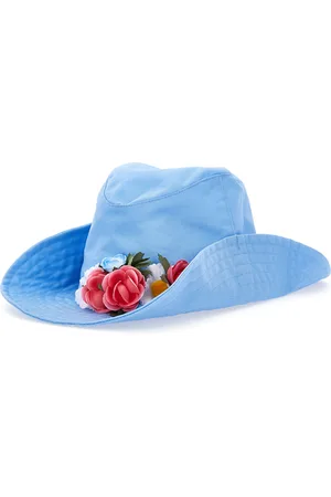 MONNALISA Cappello gabardina con fiori e borchiette
