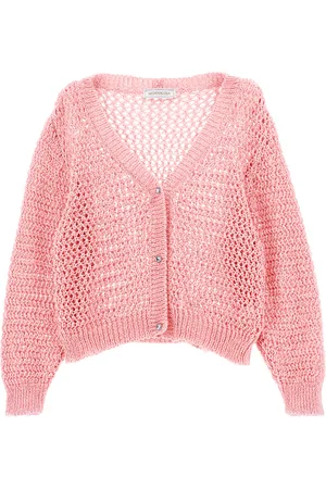 MONNALISA Cardigan traforato paillettes