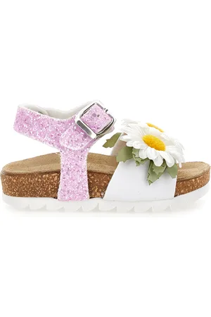 MONNALISA Sandaletti glitter con margherite