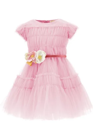 MONNALISA Abito tulle increspato