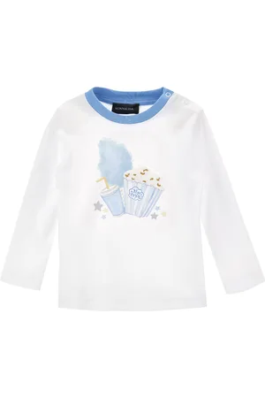 MONNALISA T-shirt stampa pop maniche lunghe