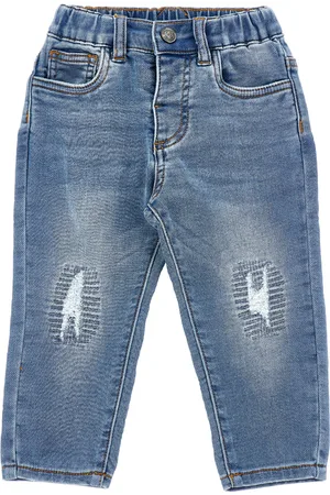 MONNALISA Pantaloni felpa ricamati sul retro