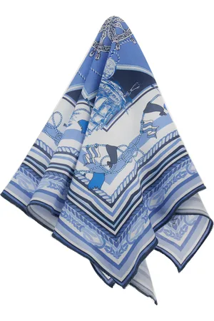 MONNALISA Bandana viscosa stampa marine