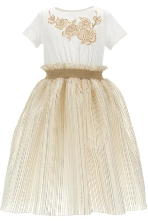 MONNALISA Abito organza broccato