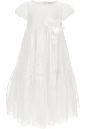 MONNALISA Abito lungo pizzo Chantilly