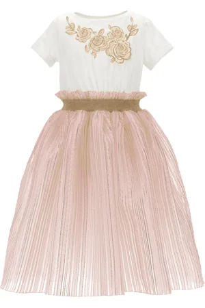 MONNALISA Abito organza broccato