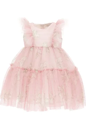 MONNALISA Abito tulle stampa fiocchi