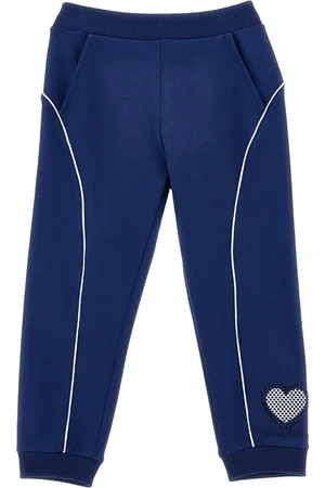 MONNALISA Jogger bicolor con cuore strass