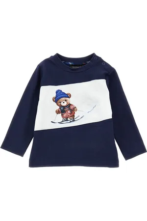 MONNALISA T-shirt bicolor con orsetto