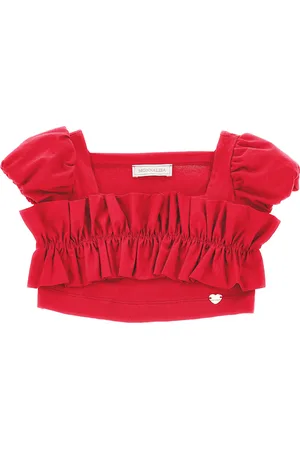 MONNALISA Top cropped jersey