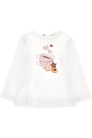 MONNALISA T shirt jersey stampa dolcetti