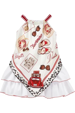 MONNALISA Abito rasatello foulard