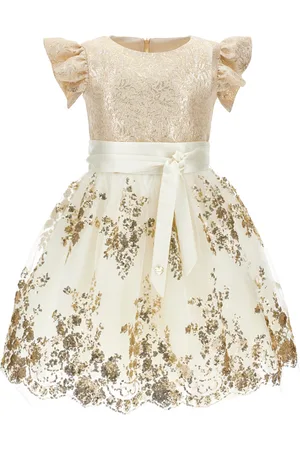 MONNALISA Abito ricamato paillettes