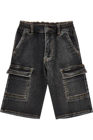 MONNALISA Bermuda cargo denim Mickey Mouse