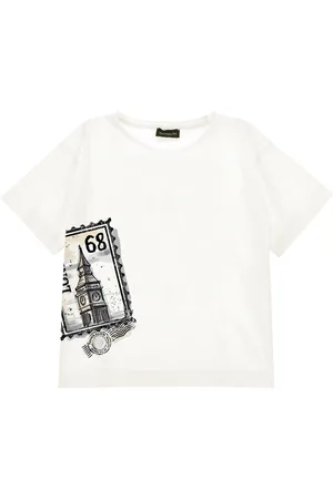 MONNALISA T-shirt cotone stampa Londra