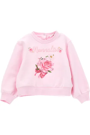 MONNALISA Felpa chiusa con stampa floreale