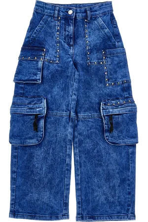 MONNALISA Jeans cargo indigo