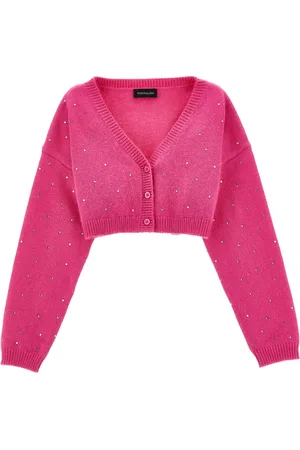 MONNALISA Cardigan corto strass allover