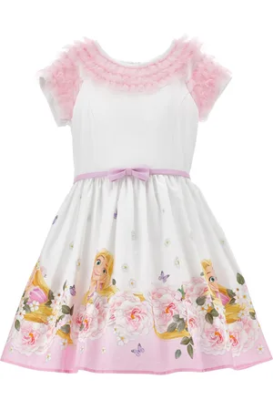 MONNALISA Abito popeline tulle Rapunzel