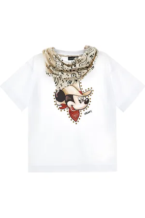 MONNALISA T-shirt jersey Mickey con bandana