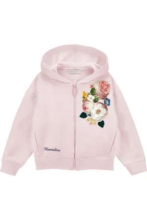 MONNALISA Felpa ricamata con cappuccio