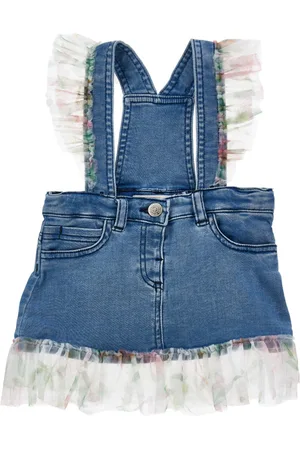 MONNALISA Salopette denim con ruches
