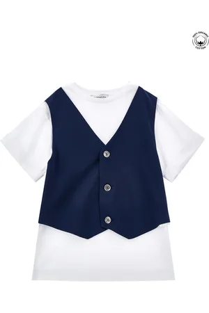 MONNALISA T-shirt jersey con gilet