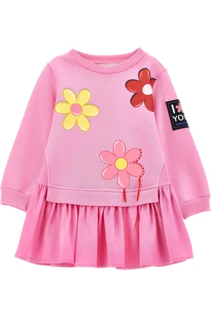 MONNALISA Abito felpa con maxi fiori