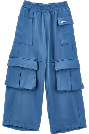 MONNALISA Pantaloni cargo raso chic