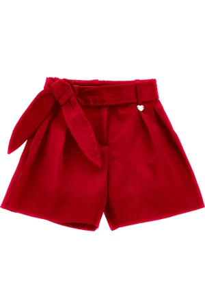 MONNALISA Bermuda duchesse con cintura
