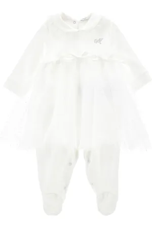 MONNALISA Tutina cotone tulle e fiocchi