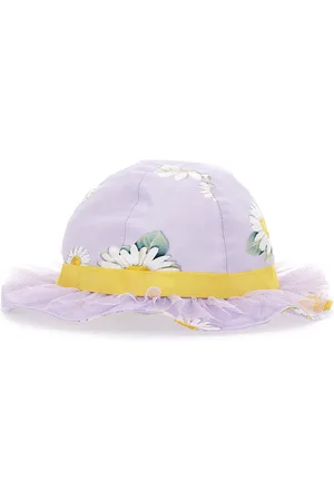 MONNALISA Cappello tela stampa margherite