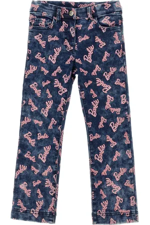 MONNALISA Jeans denim logati Barbie???