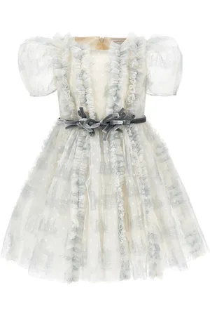 MONNALISA Abito tulle rouches pois