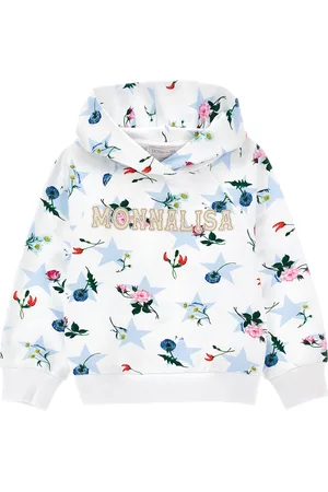 MONNALISA Felpa cotone stelle e fiori