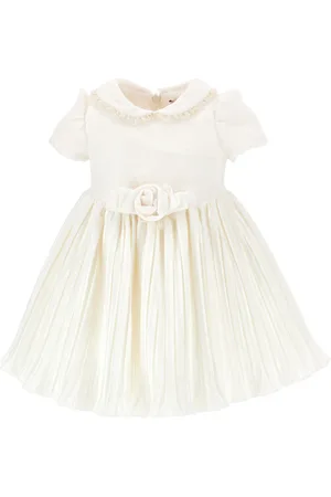 MONNALISA Abito velluto con tulle lurex