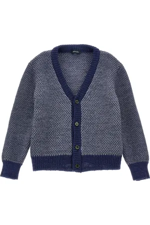 MONNALISA Cardigan merino bicolor