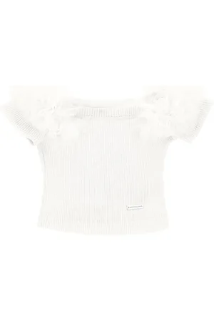 MONNALISA Top viscosa tulle