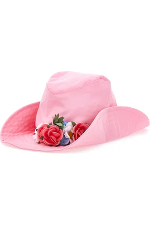 MONNALISA Cappello gabardina con fiori e borchiette