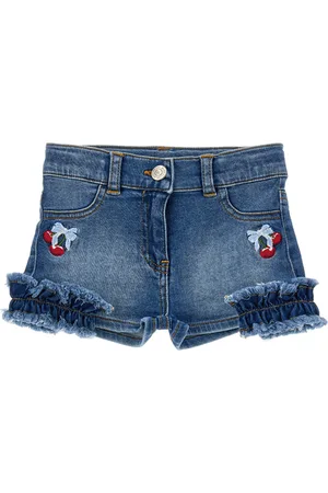 MONNALISA Shorts denim ricamati