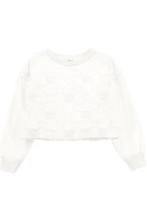 Chiara Ferragni Felpa ricamata CF Iconic Logo