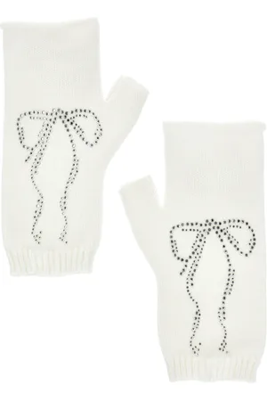 MONNALISA Manicotti knitwear con strass
