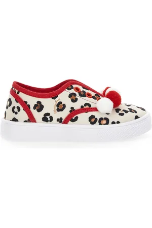 MONNALISA Sneakers animalier con pom pon
