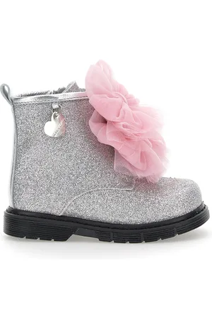 MONNALISA Anfibi glitter con fiocchi