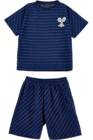 MONNALISA Set rigato T-shirt e pantaloncini
