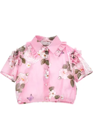MONNALISA Camicia mussola floreale